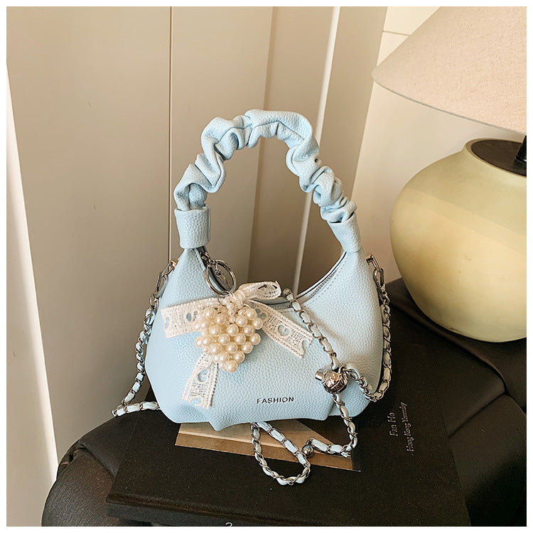 Cross-border bag women's 2025 trendy new niche design women's bag cloud bag underarm bag premium texture shoulder bag