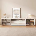 Solid wood floor tv stand - modern minimalist design for small living rooms - floor cabinet with storage, coffee table, and tv stand combination