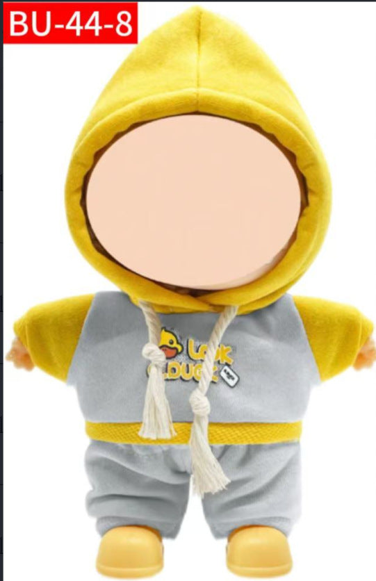 Only clothes labubu baby clothes labubu clothes 17cm first, second and third generation stuffed doll dress up sports suit