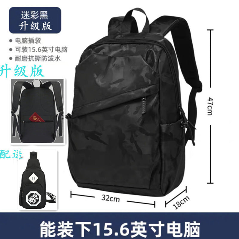 New backpack travel bag leisure computer bag high school college student schoolbag hika men's backpack factory direct sales