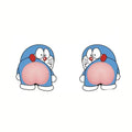 Car cute cartoon butt sticker anti-collision sticker 3d car anti-collision silicone pad butt sticker home refrigerator sticker