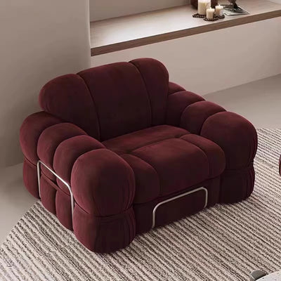 Modern medieval style accessible luxury fabric sofa for large and small apartments nordic living room single three-person steel tooth designer retro