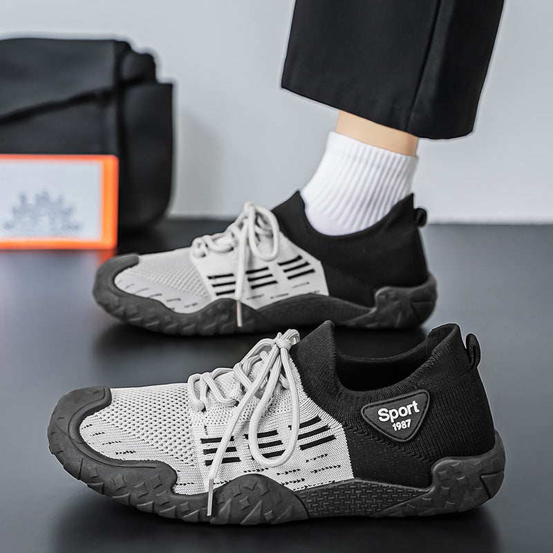 Men's 2026 summer new flyknit breathable lightweight athletic shoes - soft sole, lightweight running mesh sneakers for men