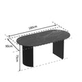 Custom-made nordic cream style dining table, round wabi-sabi desk, vintage home designer office table