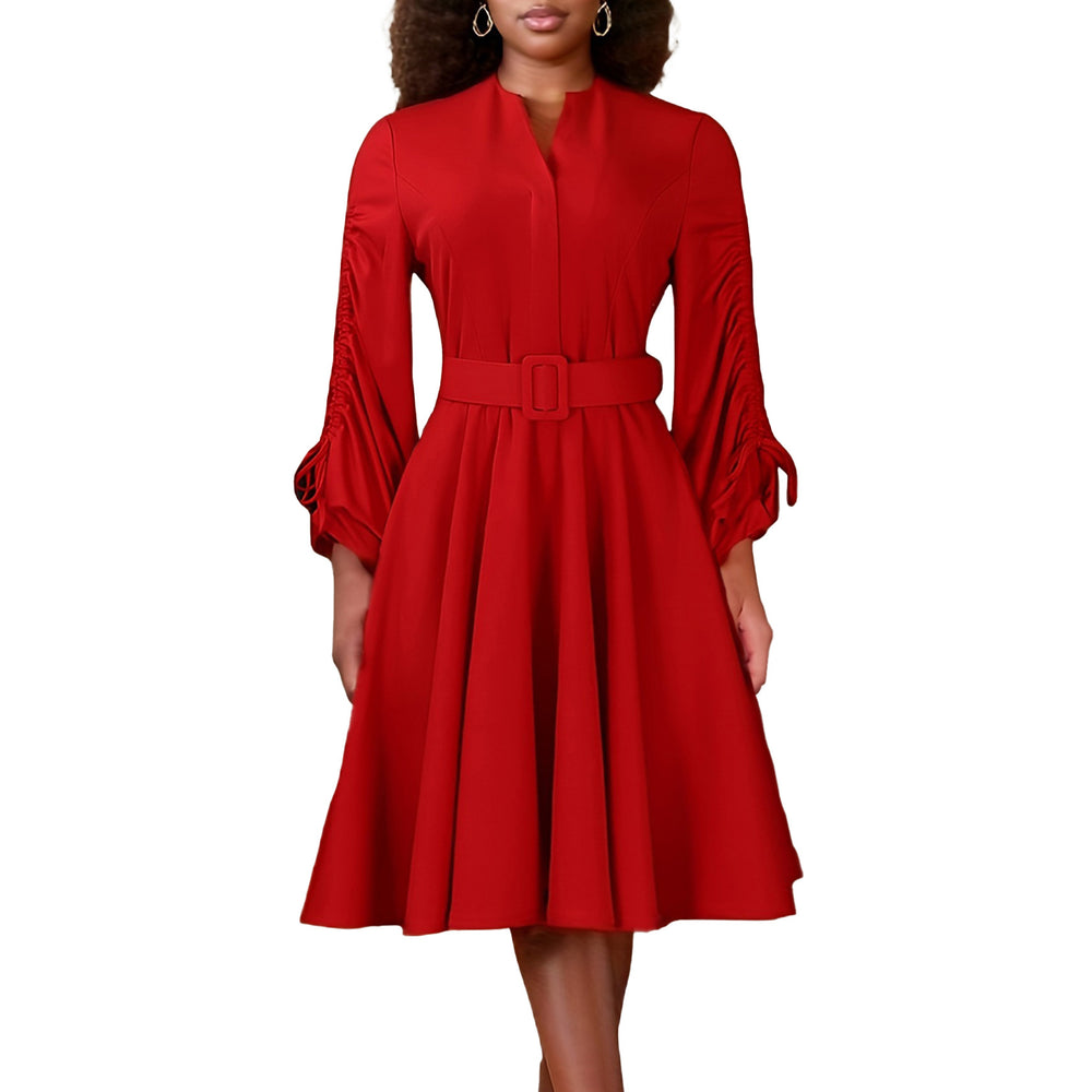 D471export women's clothing new arrivalfashionv neck drawstring pleated large skirt eleganteleganceplus size african dress