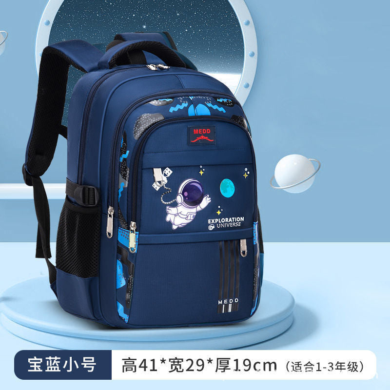 Backpack for grades 3-6, junior high school, large capacity, weight-reducing, spine-protecting, elementary school student schoolbag, breathable straps, storage