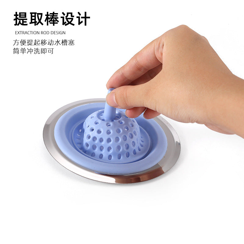 Factory direct silicone sink strainer - anti-clogging for kitchen sinks, bathrooms, and drains - silicone filter screen
