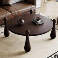 Wooden coffee tableaccessible luxury sofa table living room classy coffee table round walnut coffee table
