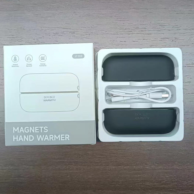 2025 new cross-border magnetic hand warmer - portable, creative split design, usb rechargeable hand warmer