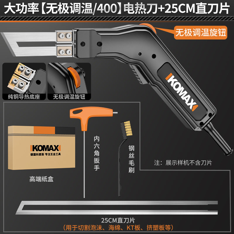 High-power electric hot knife foam cutter, plastic kt board cutting tool, sponge hot melt knife, acrylic hot cutting knife