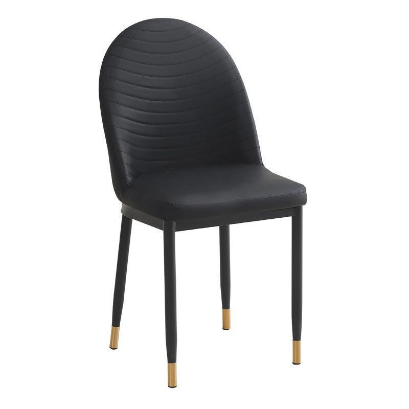 Accessible luxury dining chair commercial dining table chair leather upholstered stool back chair thickened strong caterpillar dining chair