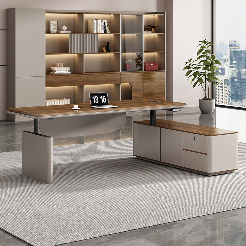 Saint li electric adjustable desk - executive office table, smart dual motor, minimalist modern, light luxury, high-end office electric desk