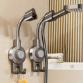 Suction cup shower head holder - waterproof, drill-free, universal handheld shower head accessory mounting base