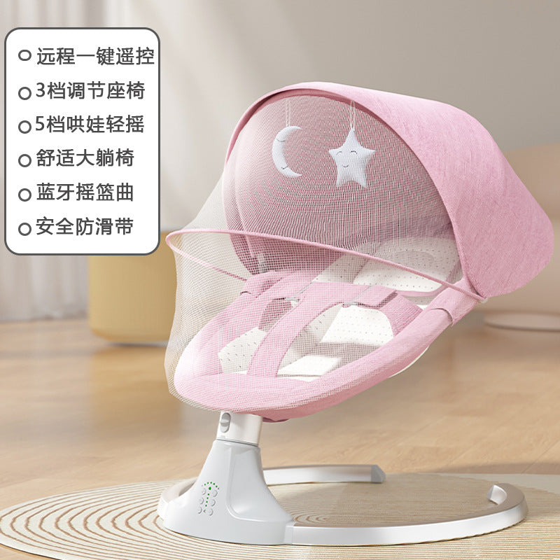 Baby electric rocking chair baby coaxing artifact newborn baby coaxing cradle bed with baby sleeping soothing chair recliner