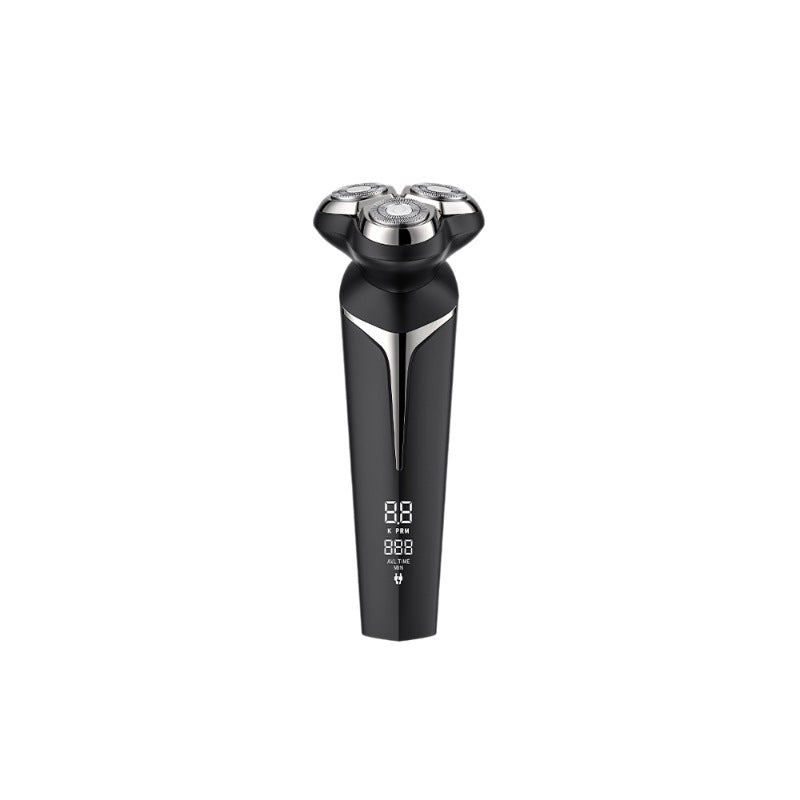 Magnetic three-blade shaver floating knife net type-c fast charging digital display washable wholesale personalized shaver