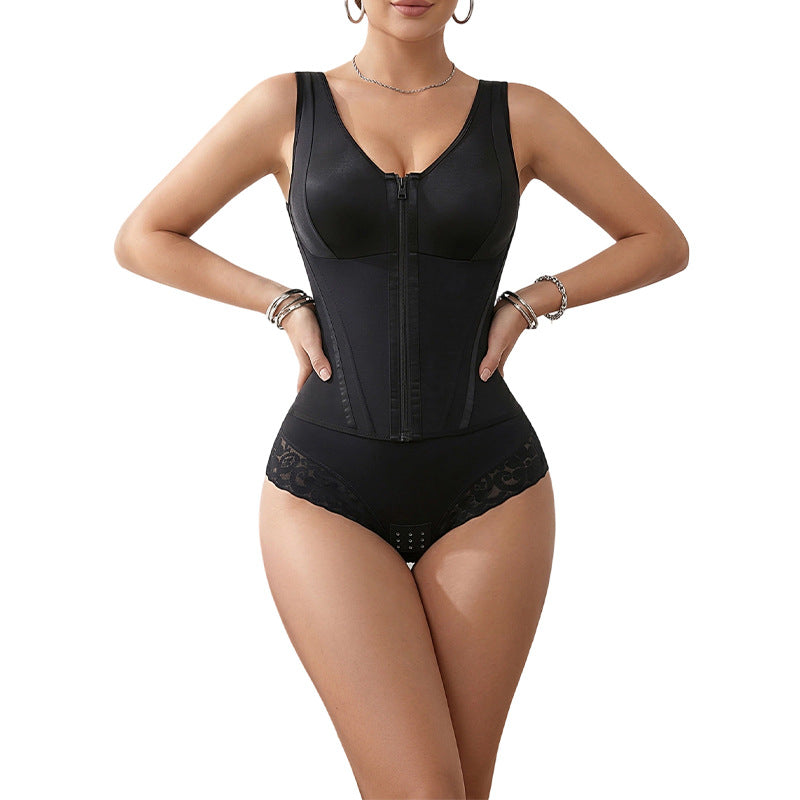 hot-selling shapewear enhanced version breathable corset women's outwear girdle with bra shaping tops wholesale