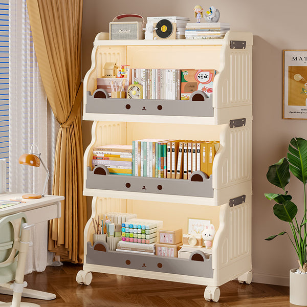 Bookshelf Household children's removable shelf Book toy storage shelf Floor-to-ceiling multi-layer high-value storage rack