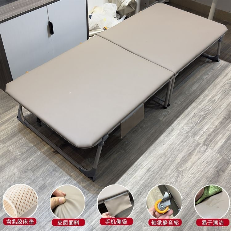 Folding bed board type single person home adult lunch break bed office nap bed simple hard board bed accompanying support