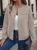 fashion  fall and winternew arrival women's casuallong sleevesshirt tweed jacket outwear baseball uniform