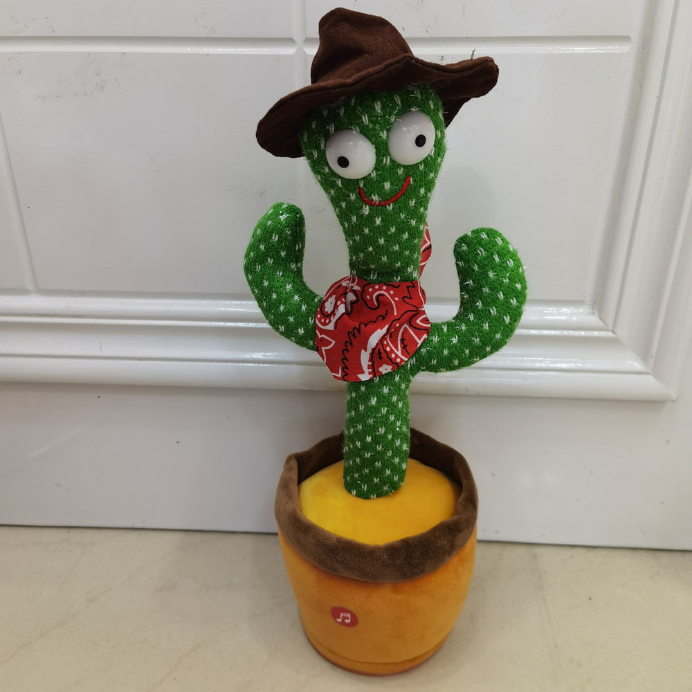 Dancing cactus singing talking dancing stuffed toy twisting goose kids birthday gift street stall toys wholesale