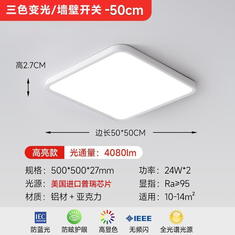 Full spectrum Puri eye protection living room light bright ultra-thin lighting high display LED ceiling light Zhongshan factory lamps