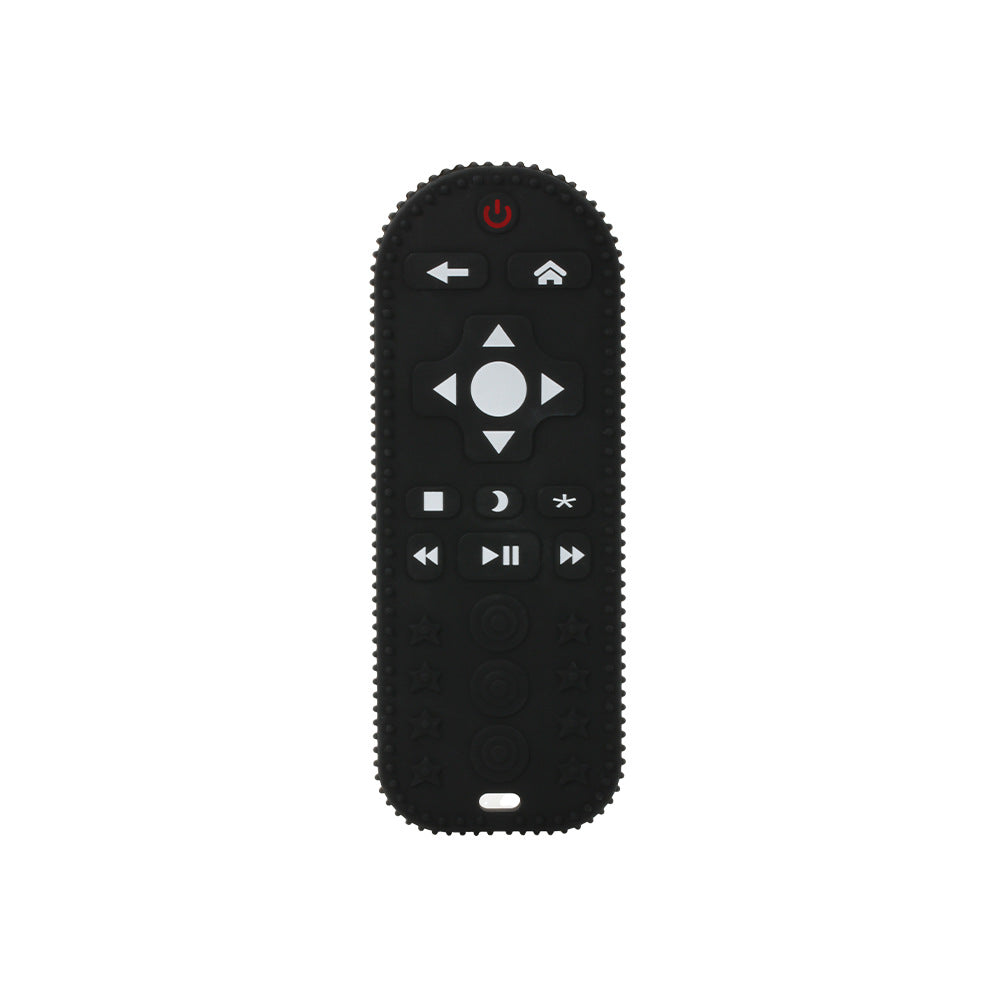 Customized silicone remote control Toothpaste baby platinum soft silicone odor-free baby tooth grinder panda bite glue bite