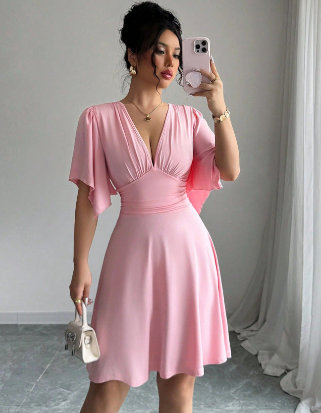 new european and american cross-border trade summer fitted dress