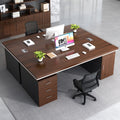 Office desk - minimalist modern design, suitable for employees, home use, students, and renters. bedroom desktop computer desk, freestanding