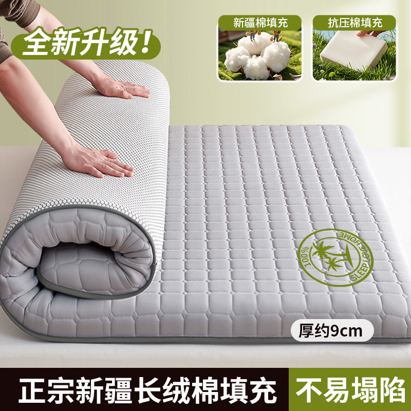 new all-cotton mattress protector - perfect for b&bs, soft mattresses, home bedrooms, dorms, students, and single apartments