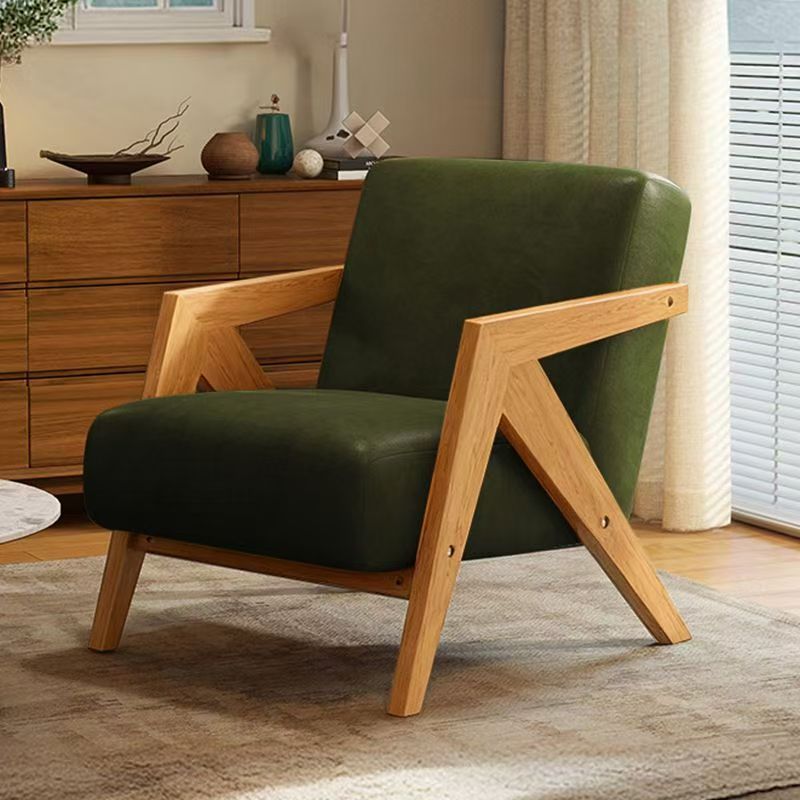 Richard nordic solid wood single sofa chair living room french cafe hotel retrob&b balcony lazy chair
