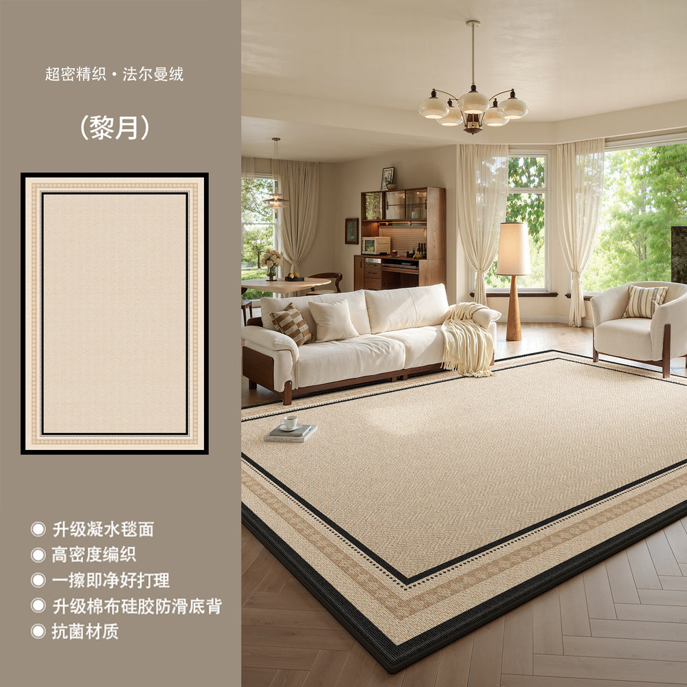 Carpet living room no-wash and wipeable nature medieval style bedroom bedside mat retrofor home coffee table sofa floor mat full cover