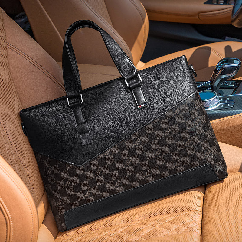 Emperor Paul briefcase men's leather messenger bag men's business leisure handbag shoulder bag genuine wholesale