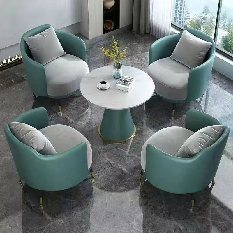 Hotel table and chair combination sales office reception table and chair shopping mall beauty salon casual single sofa coffee table combination