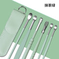 6-piece stainless steel earwax removal kit - double-ended, portable ear picks for kids, ear cleaning tools - in stock