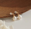 2024 new fashionable light luxury pearl earrings - versatile korean style, trendy and chic