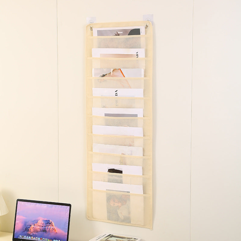 Office Stationery Magazine Storage Bag File Bag Classroom Student Books Hanging Book Bag Large Capacity Storage Hanging Bag