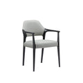 Italian normcore backrest chair scandinavian solid wood leather art negotiation chair designer style for home house study dining room dining chair