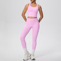 European and american new cloud-like compression yoga set - shockproof, quick-drying, beautiful back design - outdoor leisure running fitness apparel