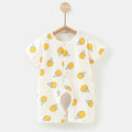 New summer baby rompers, onesies, and crawling suits - newborn pure cotton short-sleeve lightweight open crotch crawling suit for 0-1 year olds
