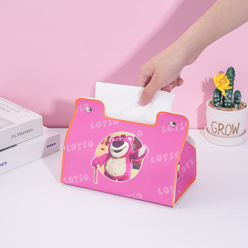 Cute cartoon tissue box household car universal pumping box living room dining room bathroom kitchen waterproof pumping box