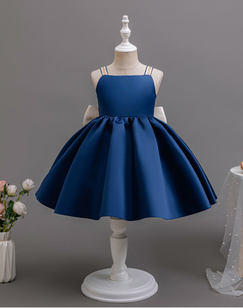 girl dress new arrival baby baby dress bowsexport shoulder strap vest skirt