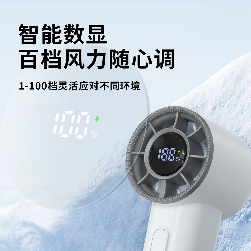 2025 southeast asia cross-border hot-selling high-speed fan, handheld mini fan, usb mini digital display powerful fan for cross-border e-commerce