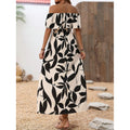 Women's one-shoulder, cinched-waist, slit maxi dress – perfect for work, vacation, and casual wear. summer fashion essential