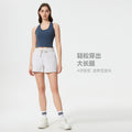 Summernew arrivalcasual sports shorts for women loose ice-feeling breathable waistband drawstring fitness yoga shorts dss069
