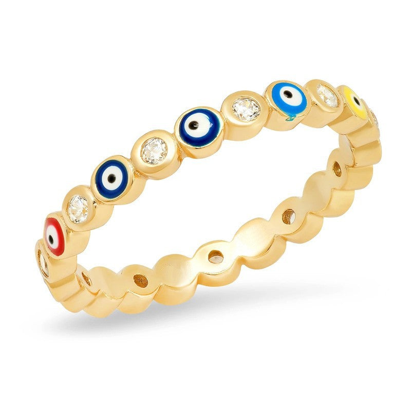 Ring set wholesale cross-border niche high-end gold-plated diamond closed hand jewelry women's light luxury exaggerated accessories finger ring