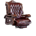Imperial chair spring cushion computer chair boss chair office luxury genuine leather reclining massage executive chair