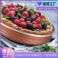 Custom oem/odm aluminum non-stick pizza pan round baking pan pizza plate flat bottom baking pan set