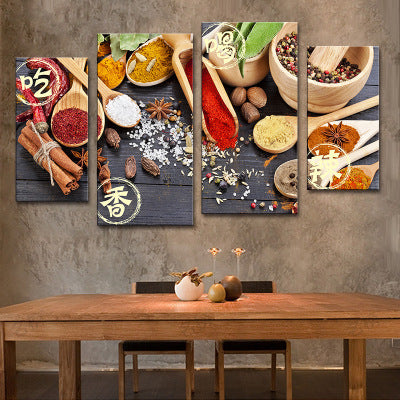 Hotel decorative painting hot pot restaurant box hanging painting creative restaurant barbecue shop seasoning wall background mural