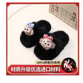 Popular internet celebrity fur slippers for women 2025fall and winternew arrivalk-stylecute shirley rose home cotton slippers for women outwear