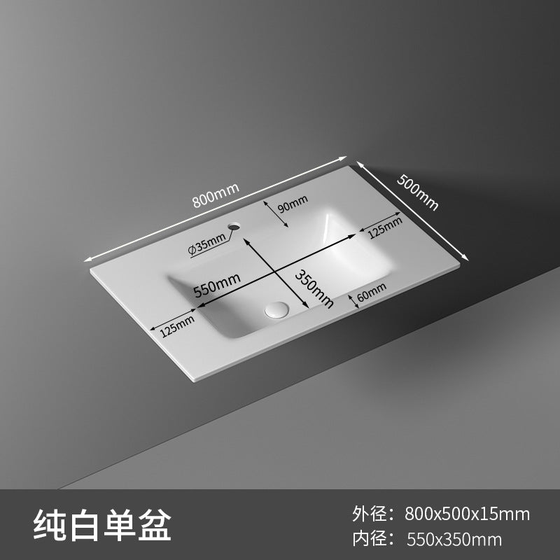 Rock slab hot bending integrated basin toilet seamless rock slab washbasin bathroom taichung basin non-standard corner cutting